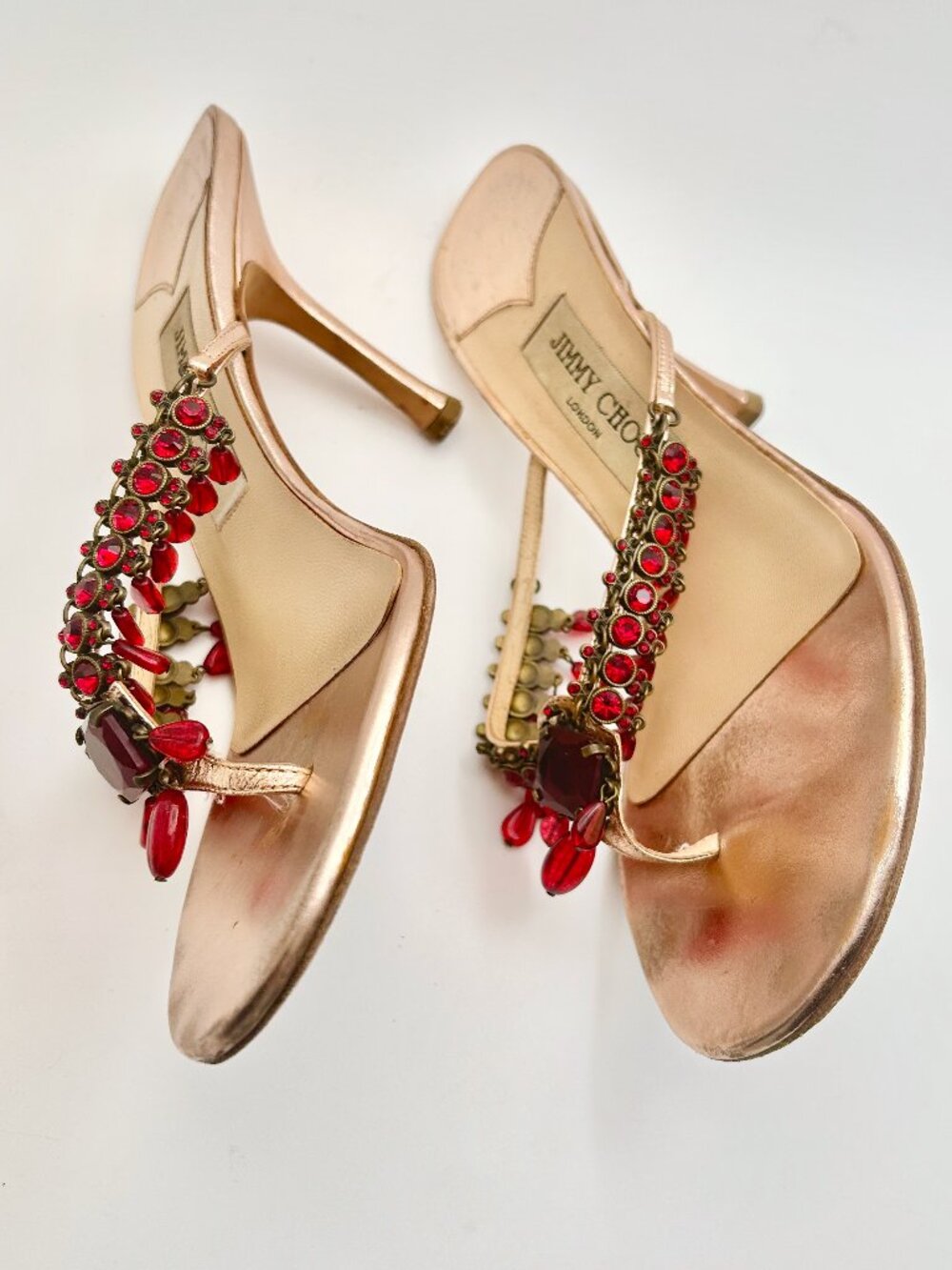 Vintage Jimmy Choo Bejewelled Heels